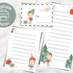 Descargar PDF | Plantilla "Cartas del Papá Noel secreto" | Accesorios para puertas de Papá Noel secreto | Navidad Digital