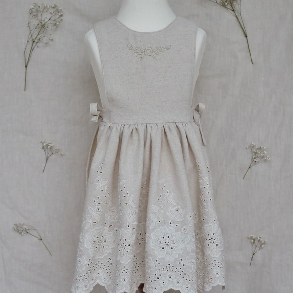 Dress "Mathilda" vintage embroidery size 92/98