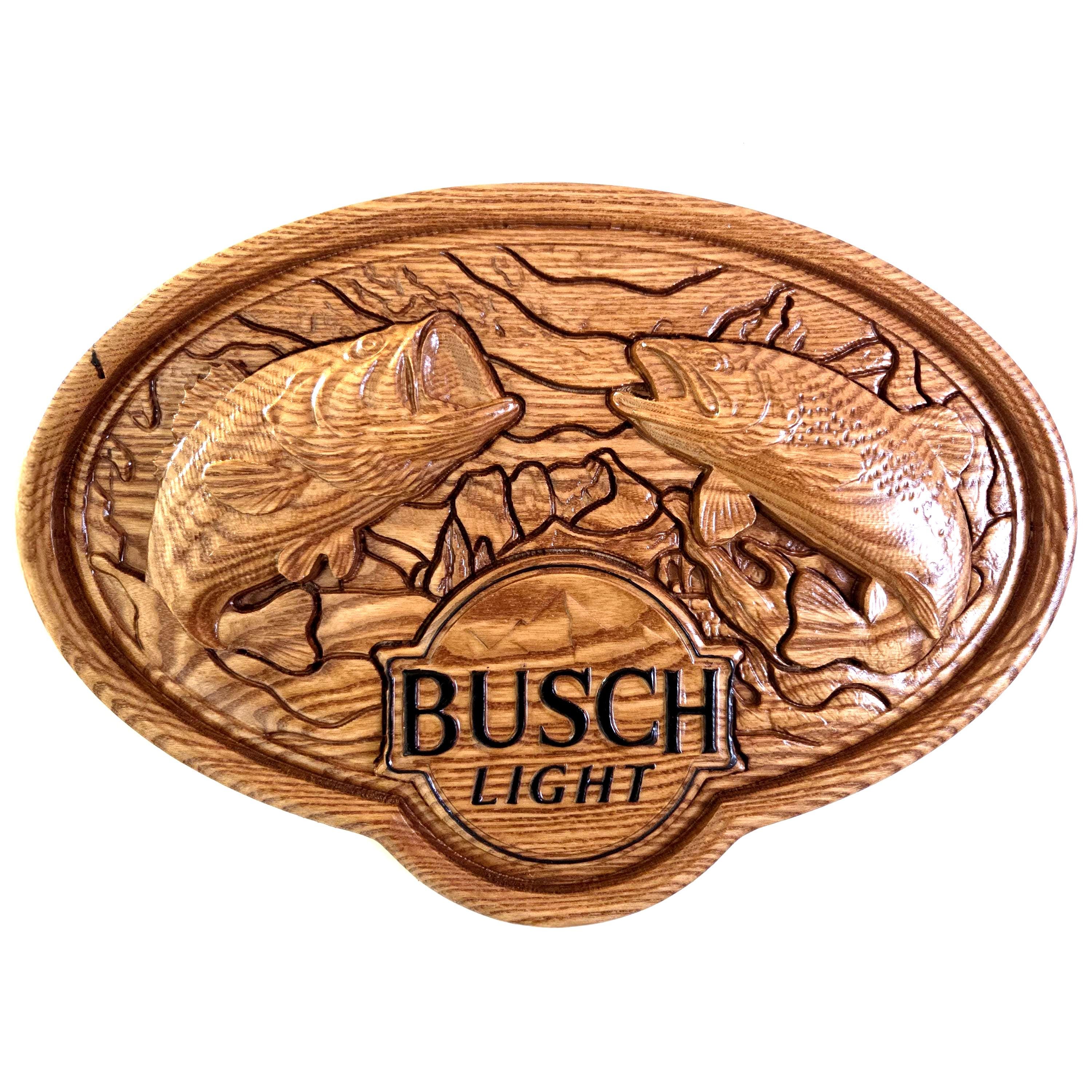 Busch Light Sign With Fish - Etsy