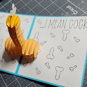 Pop Up Penis Card SVG