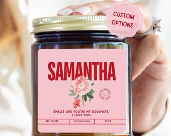 Custom Name Definition Candle for Best Friend Gift, Galentines Present,Bridesmaids Candle,Bridesmaids Proposal Box,Personalized Birthday