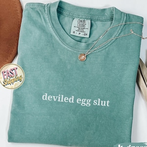 Deviled Egg Thanksgiving T-shirt, Foodie Thanksgiving Tee, Funny Quote Food Shirt, Womens Turkey Day Apparel, Unisex Sarcastic Shirt