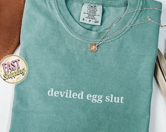 Deviled Egg Thanksgiving T-shirt, Foodie Thanksgiving Tee, Funny Quote Food Shirt, Womens Turkey Day Apparel, Unisex Sarcastic Shirt