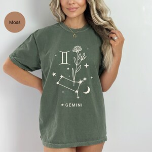 Camisa personalizada del mes del nacimiento,Camiseta del signo zodiacal,Regalo de astrología para mujeres,Camisa personalizada de la carta natal,Camiseta del signo de agua,Ropa de astrología,Regalo del zodiaco