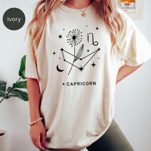 Camisa personalizada del mes del nacimiento,Camiseta del signo zodiacal,Regalo de astrología para mujeres,Camisa personalizada de la carta natal,Camiseta del signo de agua,Ropa de astrología,Regalo del zodiaco