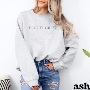 Flight Crew Sweatshirt, Flight Attendant Gift,Unisex Pilot Crewneck, Aviation Apparel, Airplane Clothing, Pilot Gifts, Stewardess Cabin Crew