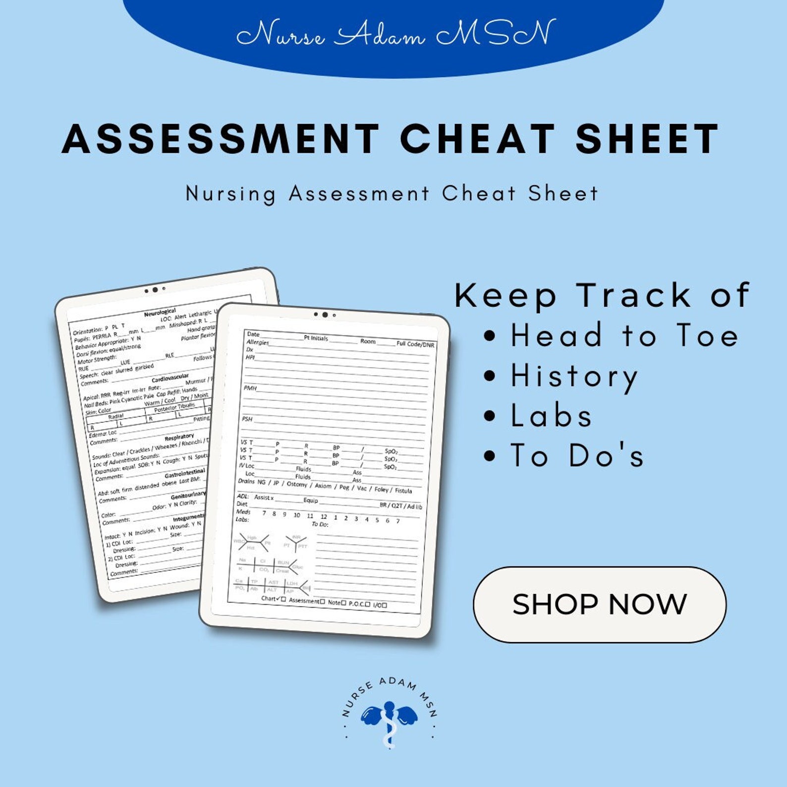 Nurse Assessment Cheat Sheet Etsy nurse-assessment-cheat-sheet-etsy