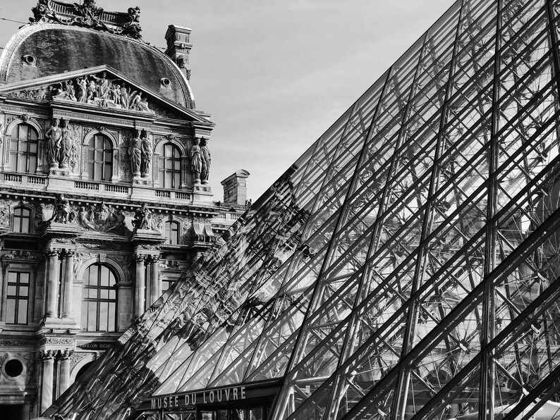 Paris Louvre Art Print Etsy