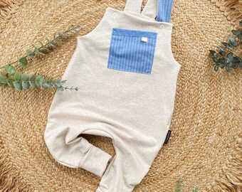 Organic dungarees - sweat - breeches - organic cotton - baby - boy - girl - unisex - children's clothing