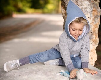 Hoodie - Zwergenkapuze - Ganzjahressweat - Kind - Elefant - Junge - Mädchen - Baby - Kinderkleidung