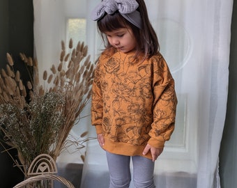 Oversized Sweater Wintersweat - Rosen - Mädchen - Baby - Kinderkleidung