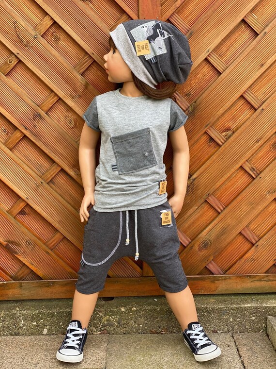 Organic 3 4 Shorts Sweat BASIC Jogger Bloomers Slim Fit Boy Baby Children s Clothing Etsy