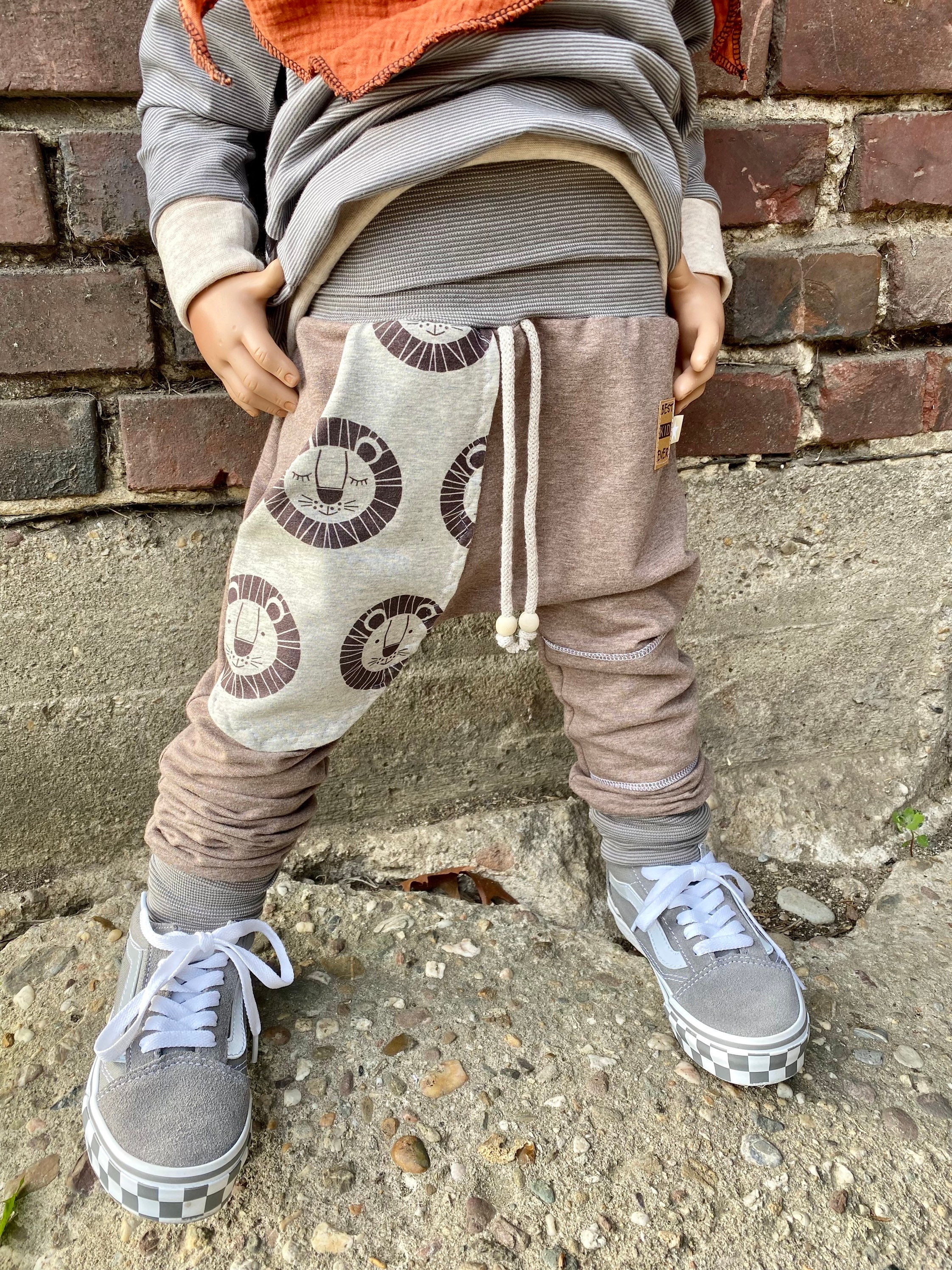 Regular Fit Joggers - Sweat - Bloomers - Lion - Boy - Girl - Baby