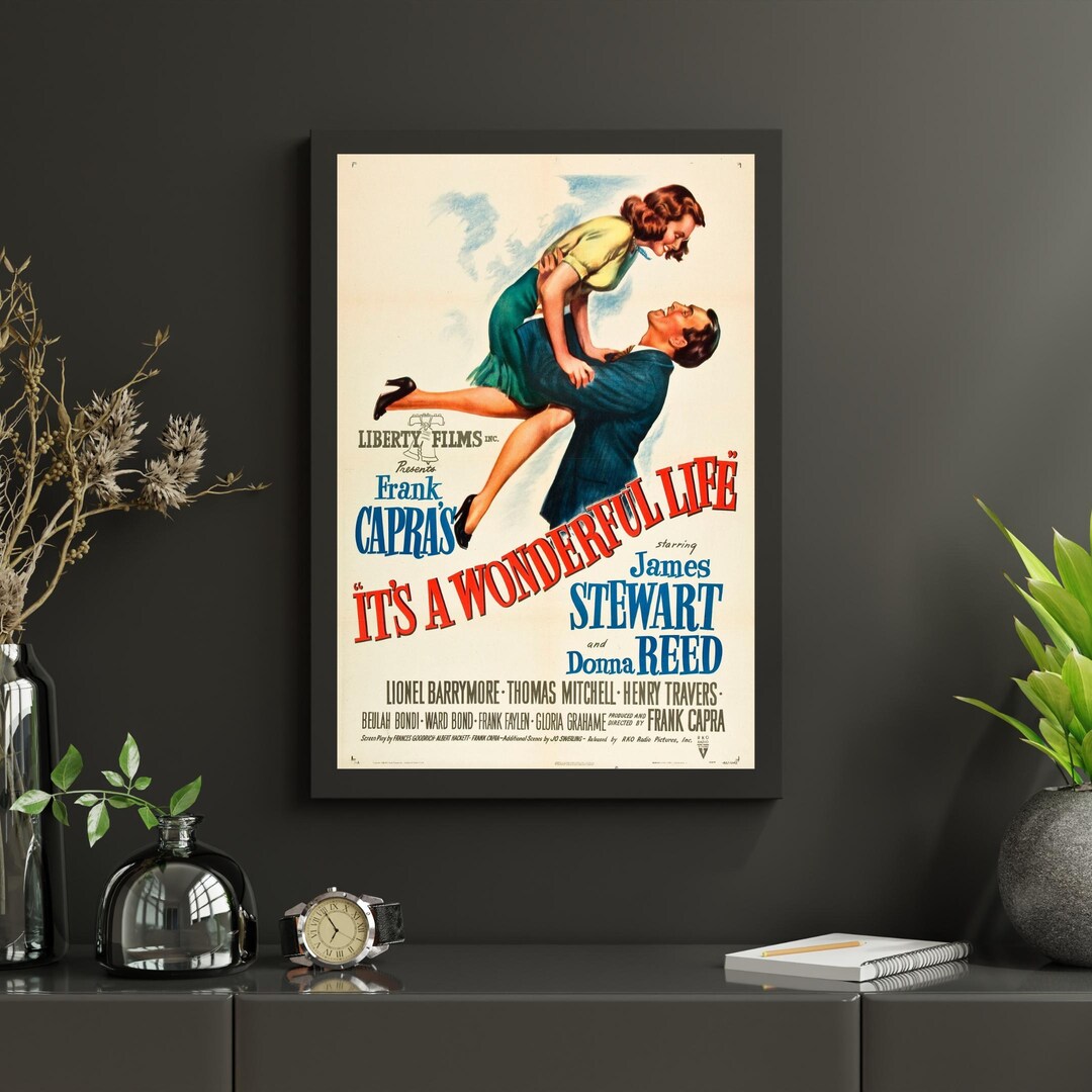 It's a Wonderful Life Movie Poster Print – 1946 Vintage Film (digital ...
