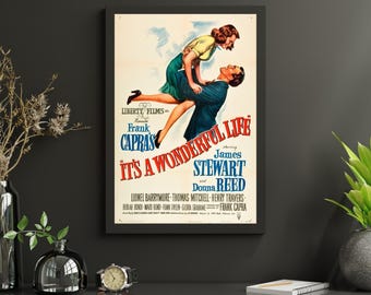 It's a Wonderful Life - Movie Poster Print - Redplanetgraphics - Etsy
