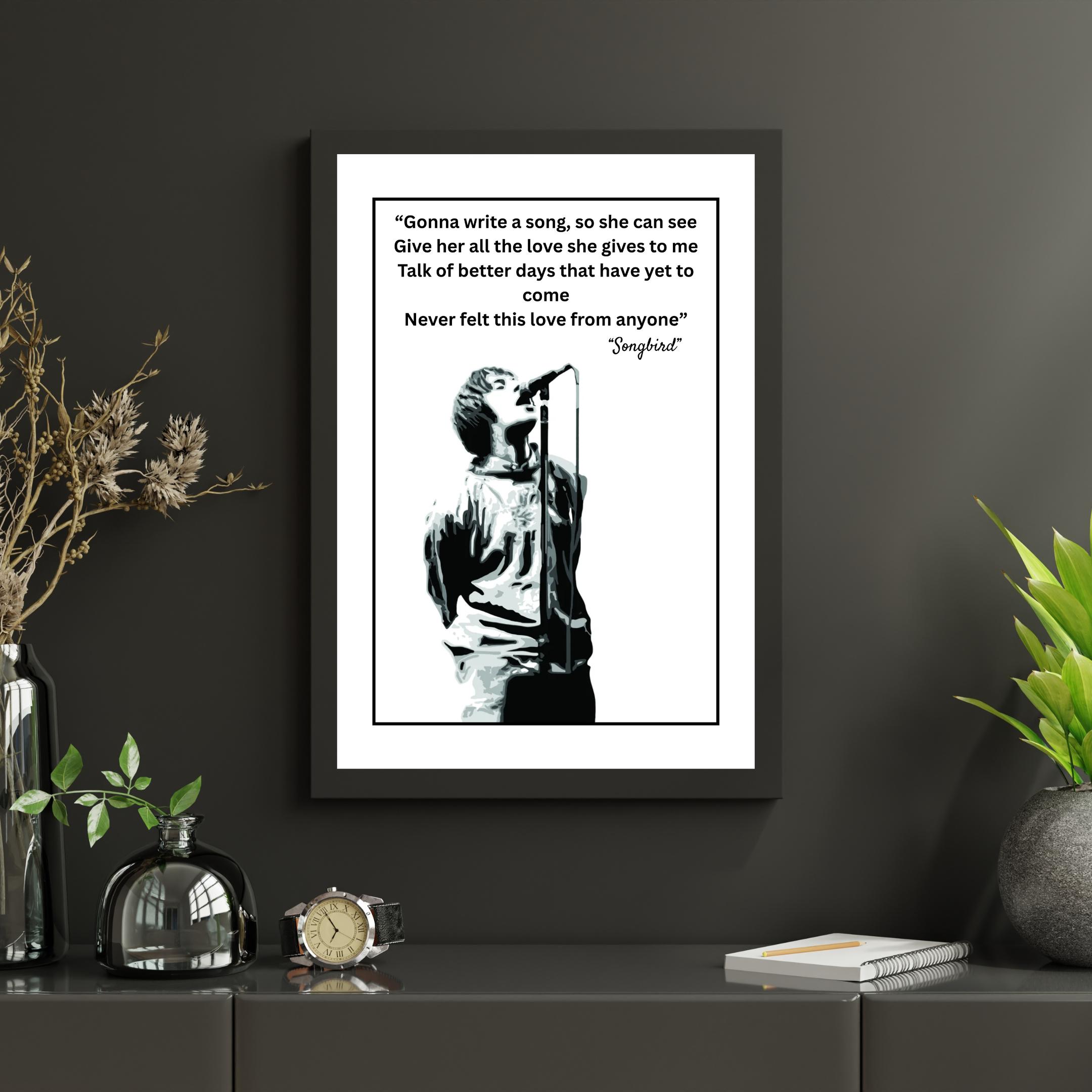 comings SONGBIRDS 7inch 歌詞カード付き Oasis Songbird Lyrics - Etsy UK