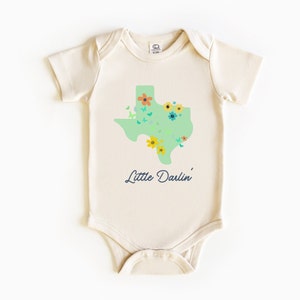 Little Darlin Texas Native Baby Onesie Body Suit | Baby Girl Baby Boy