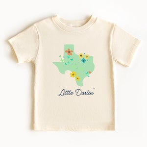 Texas Toddler Short Sleeve | Little Darlin Texas T-shirt | Little Boy Little Girl