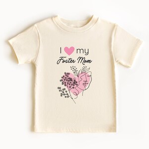 Foster Mom Toddler Tee Shirt Heart Mothers Day