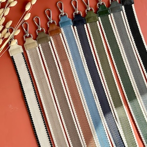 patterned bag strap bag strap wide shoulder strap fabric strap interchangeable strap strap 4 cm 5 cm silver gold hardware gift for her
