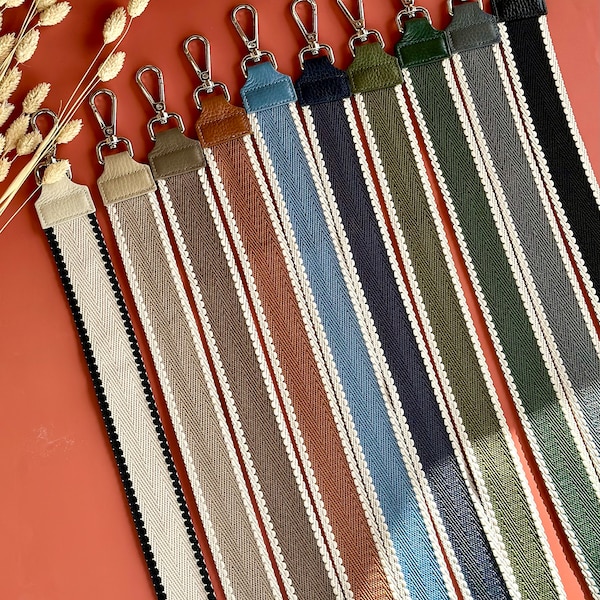 Correas para bolso estampadas, cinturón para bolso, correa ancha para hombro, correa de tela, correa intercambiable, 4 cm, 5 cm, herrajes plateados y dorados, regalo para ella