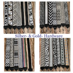 Bag Straps Shoulder Strap Shoulder Strap Bag Strap Patterned Glitter Black Gold Silver Hardware Gifts for Her