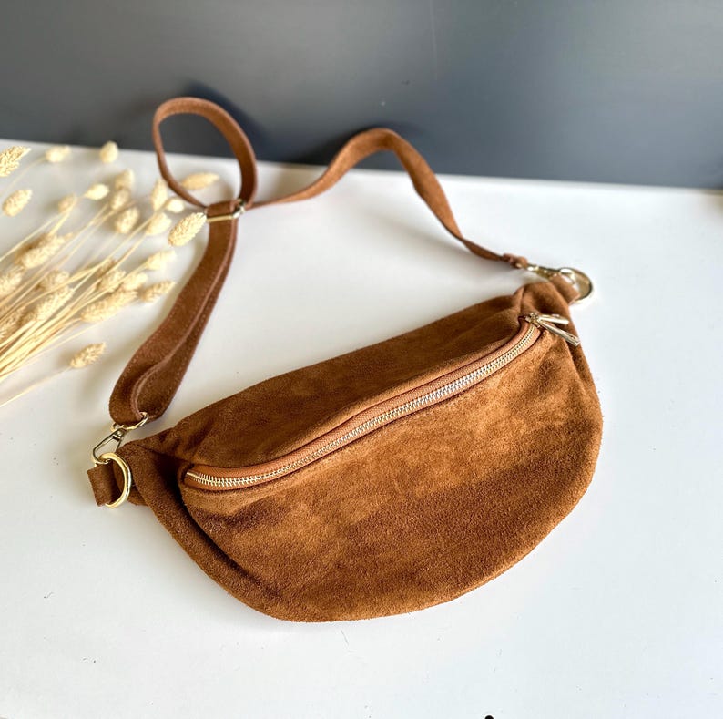 Wildleder Bauchtasche Crossbody Tasche Aus Veloursleder Made In wildleder-bauchtasche-crossbody-tasche-aus-veloursleder-made-in