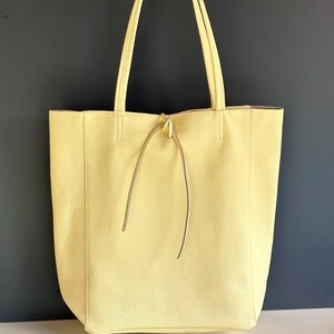 Echte Ledertasche große Beuteltasche Damentasche Nappaleder  Einkaufstasche Shopper Groß A4 Schultertasche Made in Italy Geschenk für Sie