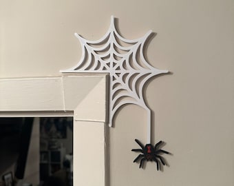 Spider web door decoration - Halloween