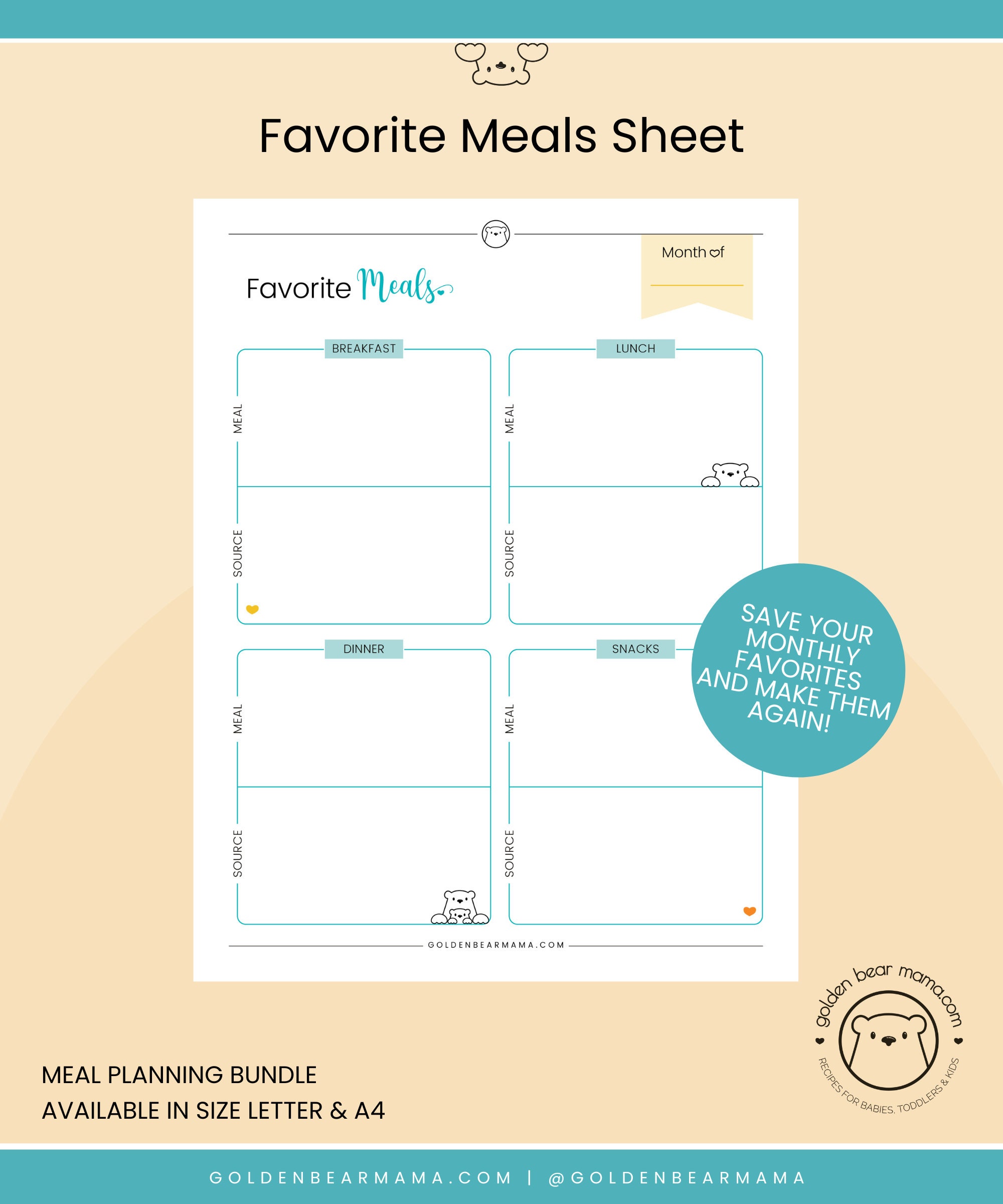 Meal Planning Bundle - Etsy
