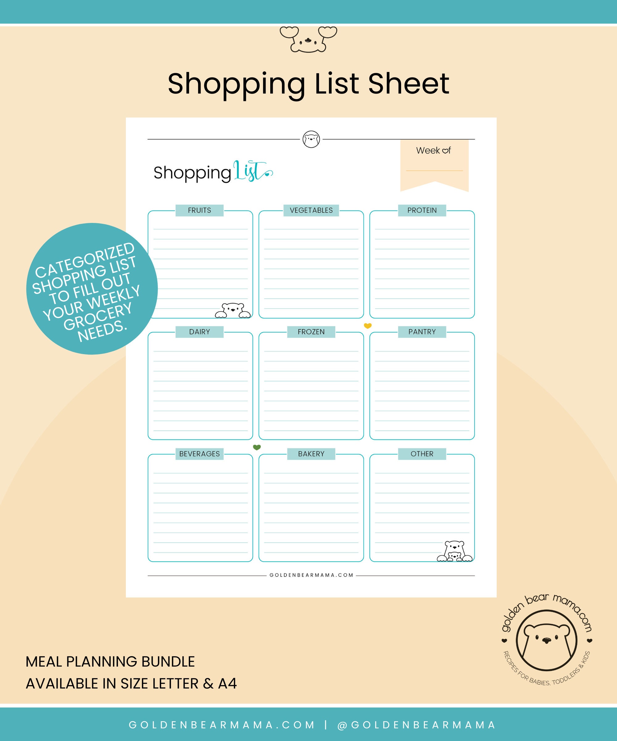 Meal Planning Bundle - Etsy