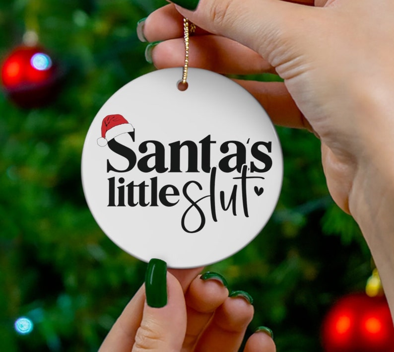 Naughty Santa Funny Adult Ornament Inappropriate Secret Etsy Australia