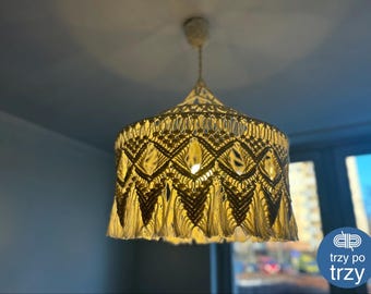 Macrame lampshade