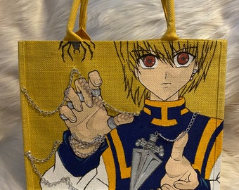Hand Painted Anime Tote Bag Chain User