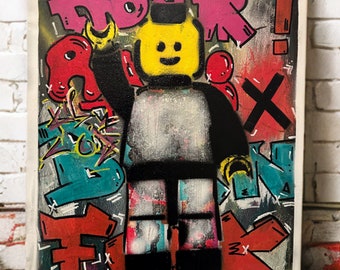 Streetart Bild „Boar Lego!“