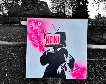 Streetart Bild „Nein!“