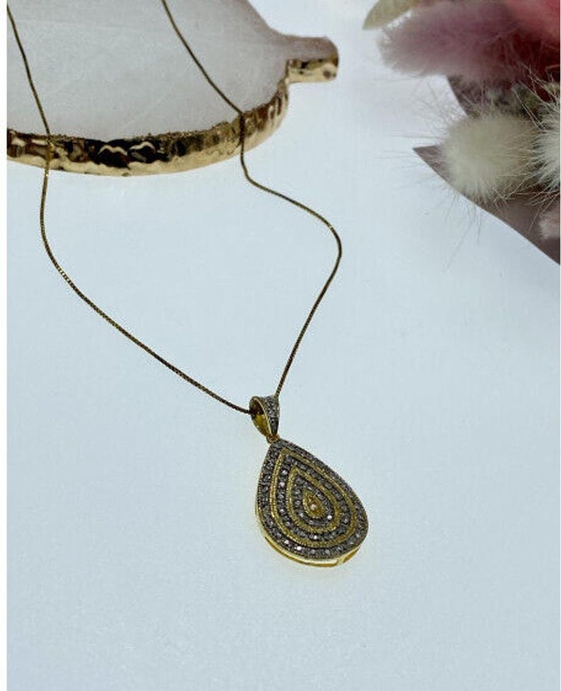925 Sterling Silver Gold Plated CZ 