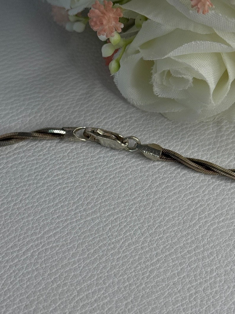 Fas Silver 925 Sterling Silver Italy Fas Necklace Length 18 Inch - Etsy