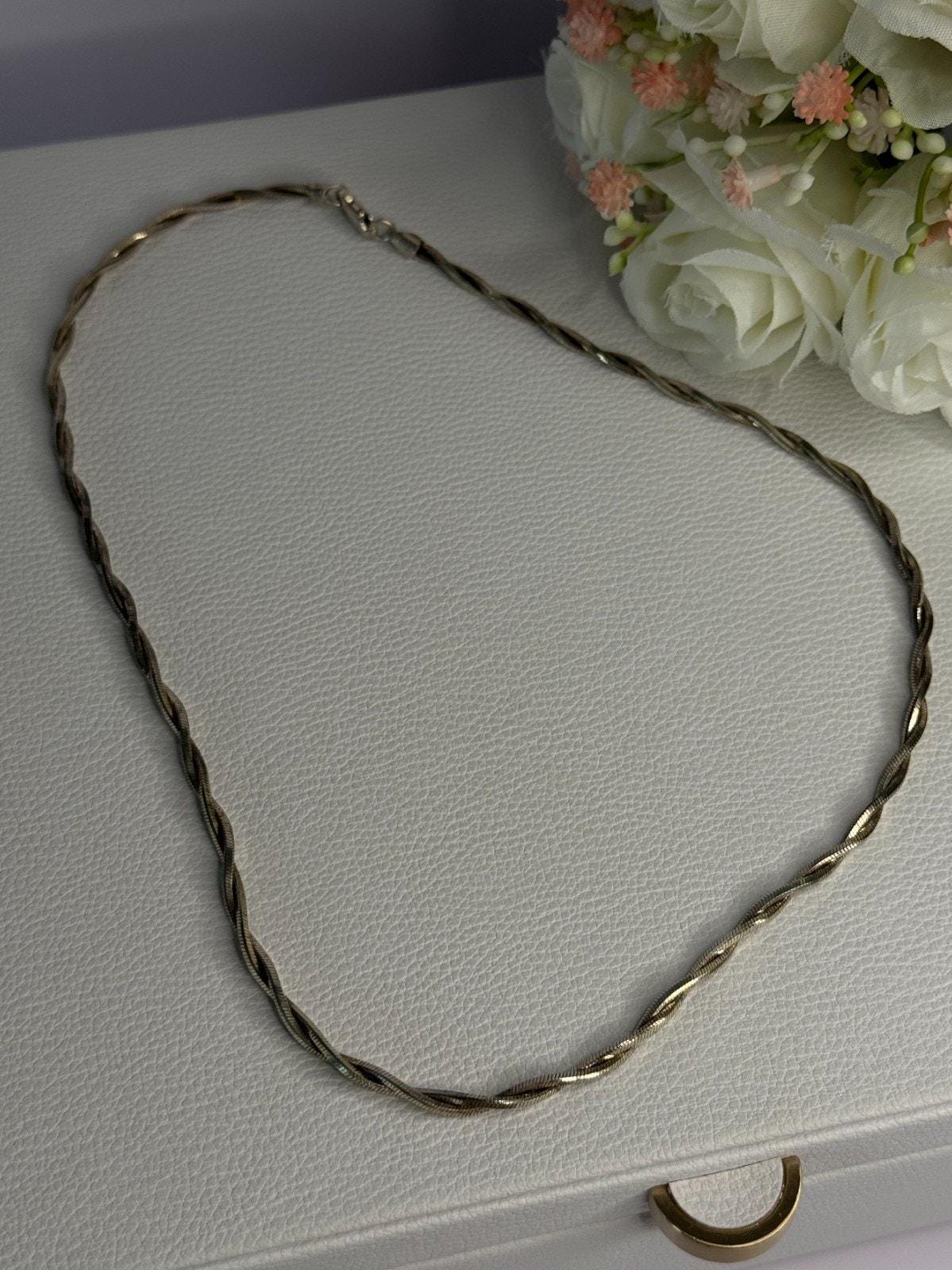 Fas Silver 925 Sterling Silver Italy Fas Necklace Length 18 Inch - Etsy
