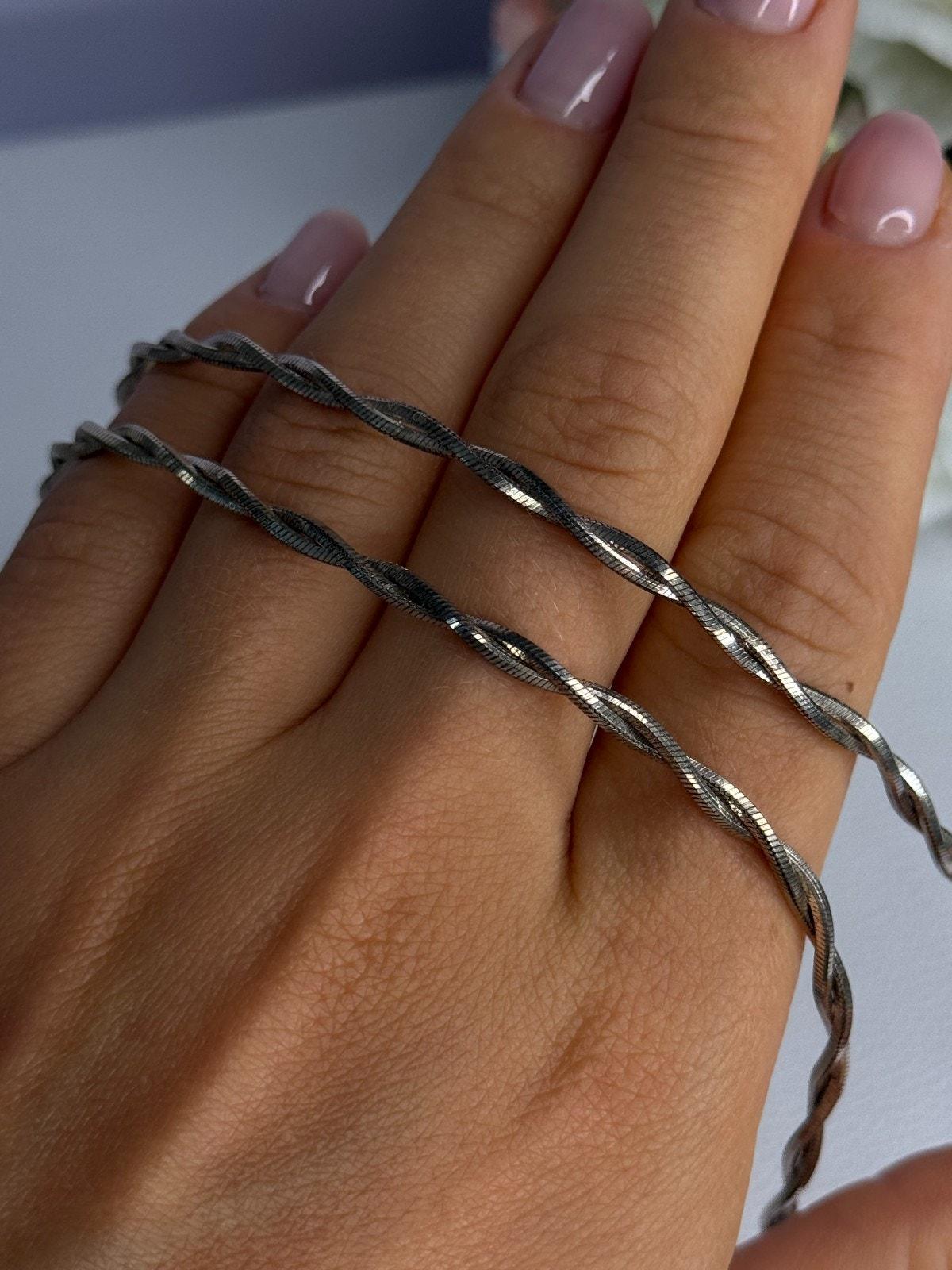 Fas 925 925 Sterling Silver Italy Fas Necklace Length 18 Inch - Etsy