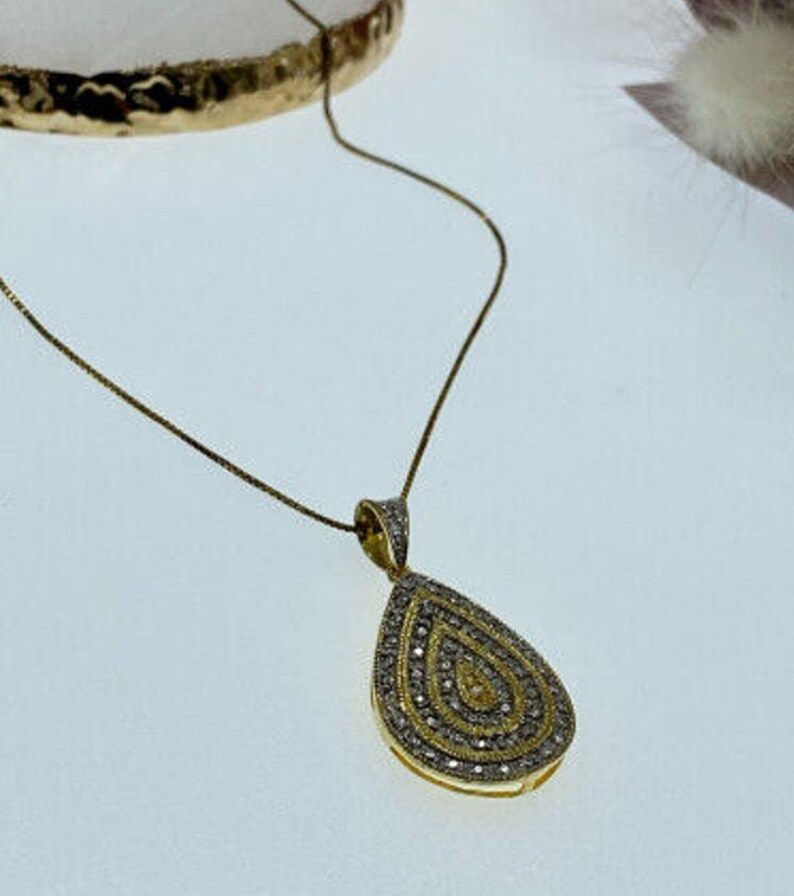 925 Sterling Silver Gold Plated CZ 