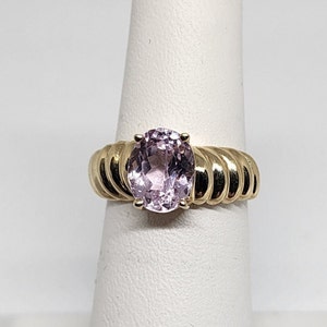 10K Yellow gold & Morganite ring size 5