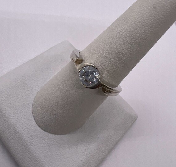 925 Sterling Silver CZ Ring Size 8.5 - Etsy