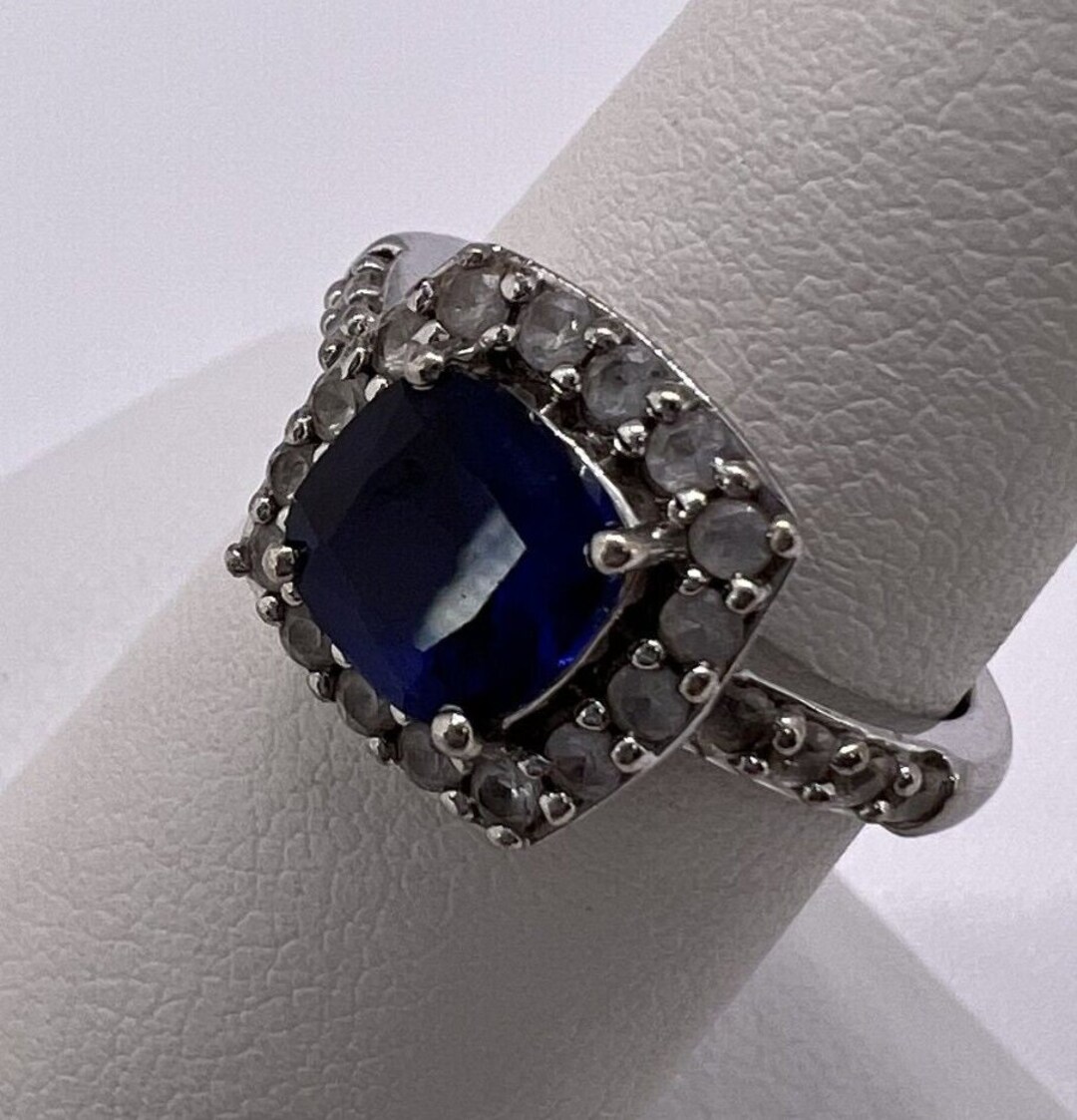 Silver Beryl Rings 925 Sterling Silver Spinel & Beryl Ring Size 6.5 - Etsy