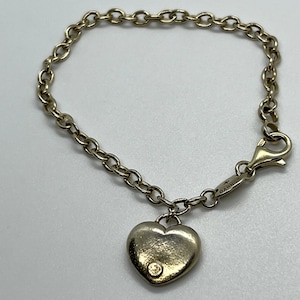 925 Sterling silver Charles Garnier heart bracelet
