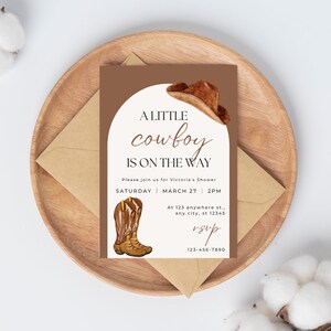 Cowboy Baby Shower Invite - Sprinkle Einladung -Ein kleiner Cowboy