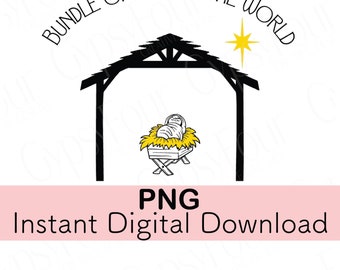 Sofortiger digitaler Download Bündel Freude in die Welt, JPEG, SVG, PNG, Weihnachtskrippe Dekor