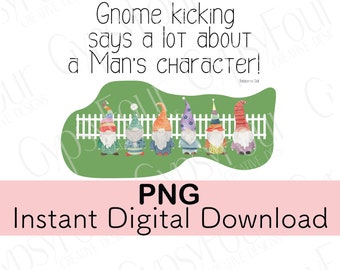 Gnome Kicking Says a lot About a Mans Character Gilmore Girls  Instant Download