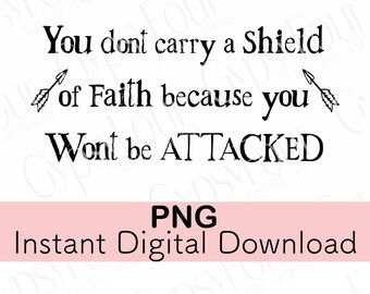 Sie tragen kein Schild, weil Christian Instant Digital Download Art