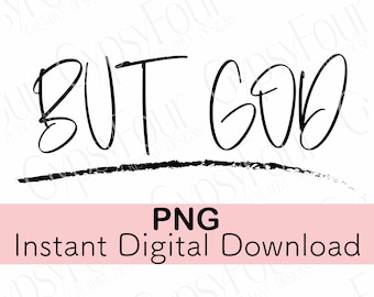 Aber Gott Christian Instant Digital Download Art